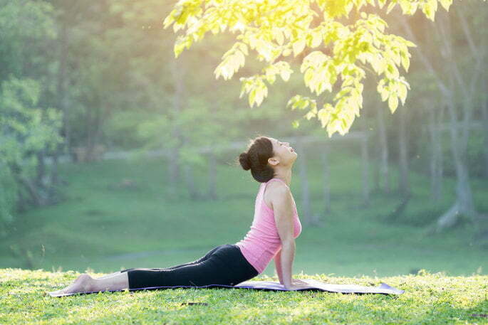 A Woman Doing Yoga Pose After Stellate Ganglion Block in Chicago, IL