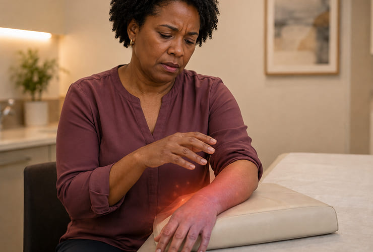 Patient receiving care for complex regional pain