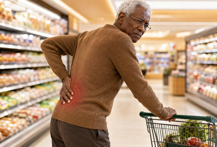 Patient receiving care for spinal stenosis